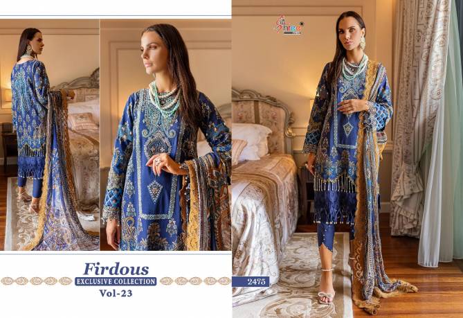 Shree Firdous 23 Festive Wear Wholesale Cotton Pakistani Salwar Suits 
